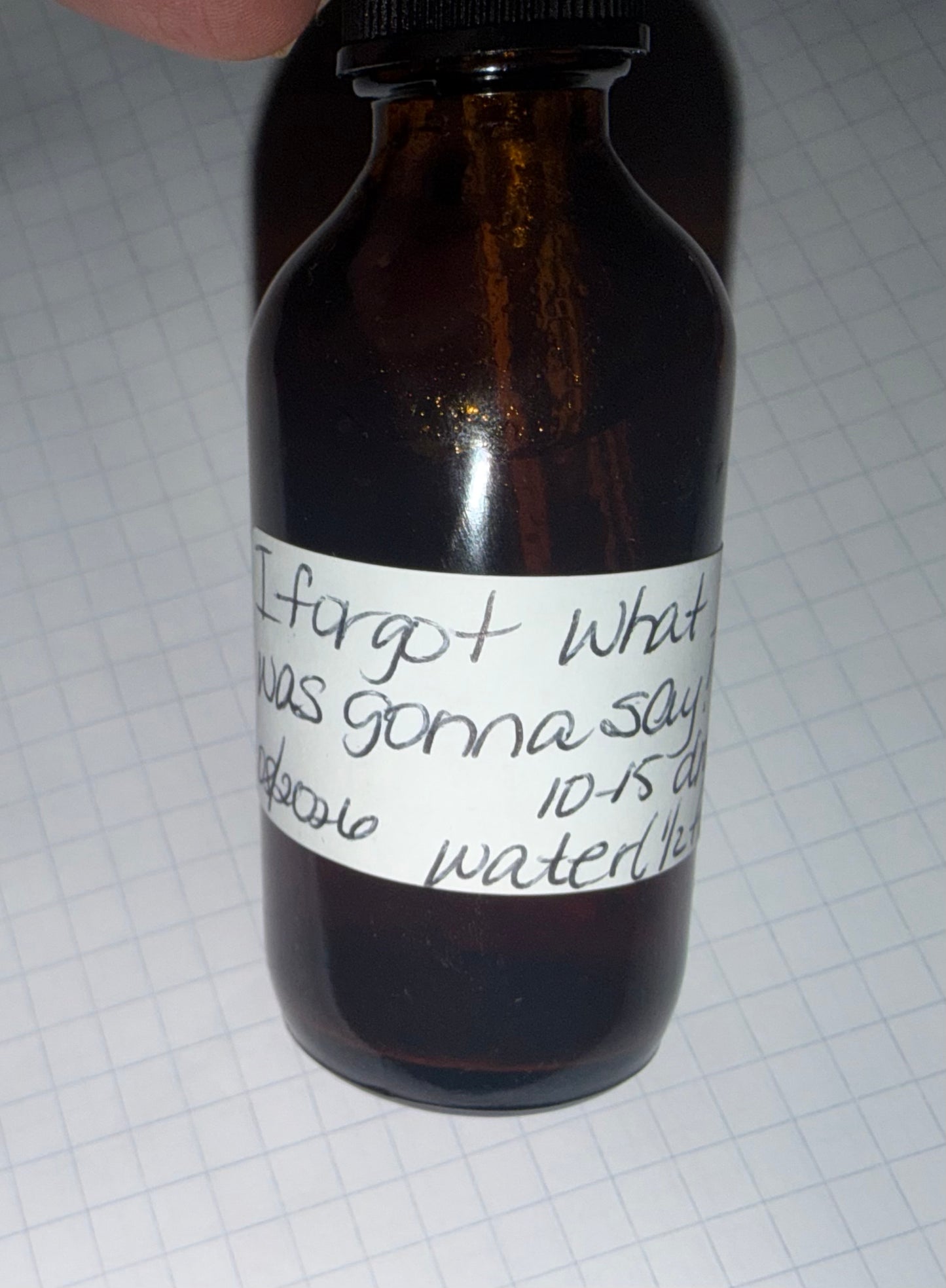 “I forgot what I was gonna say” tincture.