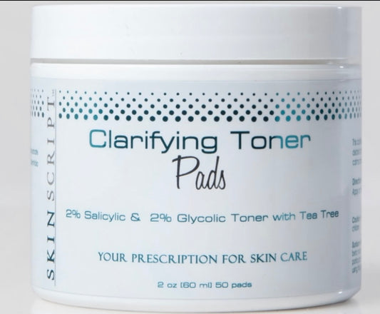 Skin Script rx clarifying toner pads