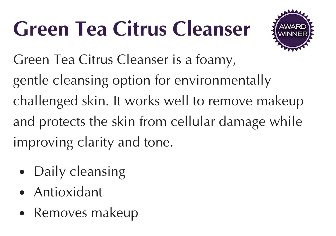 Skin Script rx green tea cleanser
